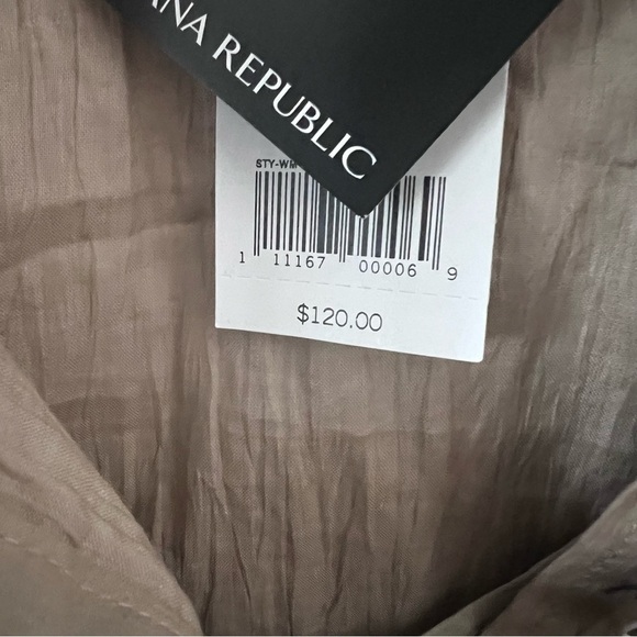 Banana Republic Cotton Khaki Cargo Utility Button Down Belted Dress |Size 6| NWT - Picture 9 of 10